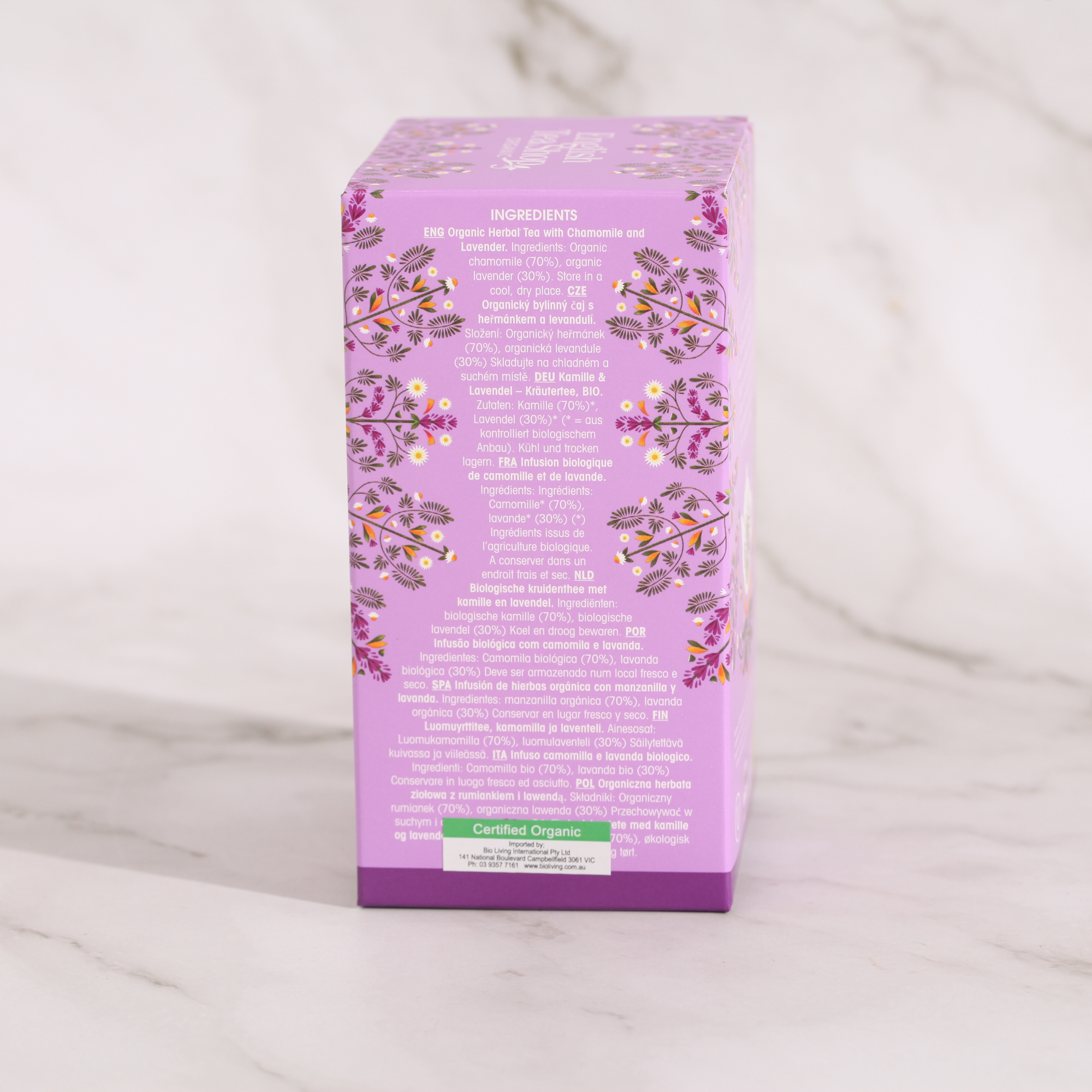 Organic Chamomile Lavender Tea - English Tea Shop